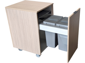 Lek Double Wall Drawer Pull Out Waste Bin