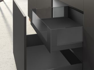 AvanTech YOU Soft Close Inner Glass Drawer Set 187mm Height Anthracite