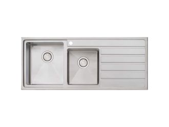 Oliveri Apollo 1+3/4 Bowl Sink with Drainer