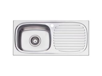 Oliveri Martini Single Bowl Topmount Sink with Drainer