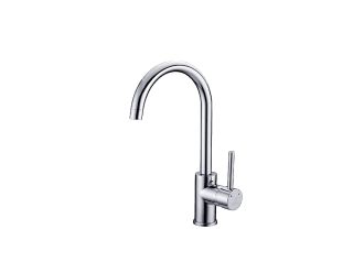 Zeus Poseidon Round Gooseneck Sink Mixer