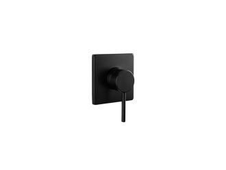 Zeus Poseidon Shower / Bath Mixer Matt Black