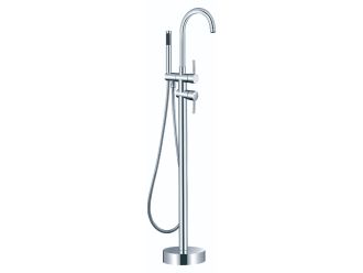 Zeus Poseidon Round Free Standing Floor Bath Mixer