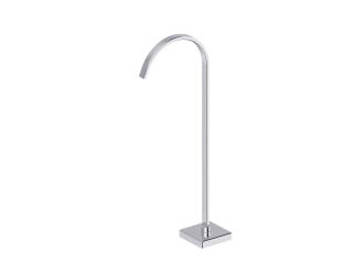 Zeus Triton Square Free Standing Floor Spout Chrome