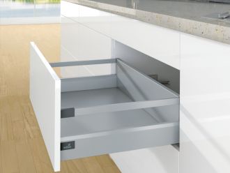 Hettich ArciTech Drawer Set with Railing Silver - No Runner