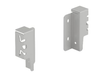 Hettich ArciTech Rear panel connector set, 94 mm, silver L/R