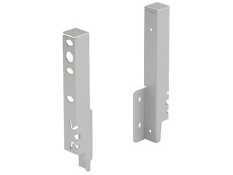 Hettich ArciTech Rear Panel Connector Set 186mm Silver L&R