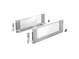 Hettich AvanTech YOU Inlay Drawer Side Profile Set 187mm x 550 mm Silver