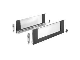 Hettich AvanTech YOU Inlay Drawer Side Profile Set 187mm x 550 mm Anthracite