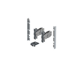 Hettich AvanTech YOU High Connector Set for Internal Front Panel Silver