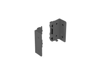 Hettich AvanTech Connector for Rear Panel Profile Anthracite RH
