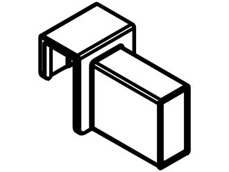 Magic Pro/Star Plus Square Cross Rail Connector