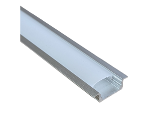 3m Frosted Aluminium LED Profile Recessed