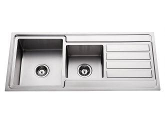 Domain Premium Top Mount Bowl Kitchen Sink with Drainer