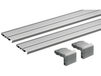 Hettich SlideLine M 2 x 2500mm Runner Profile