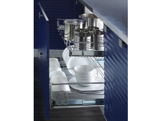 Non-Soft Closing Pull Out Basket Drawer (Depth = 450mm)
