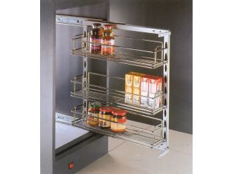  Soft Closing Side Mounted Pull Out Wire Rack